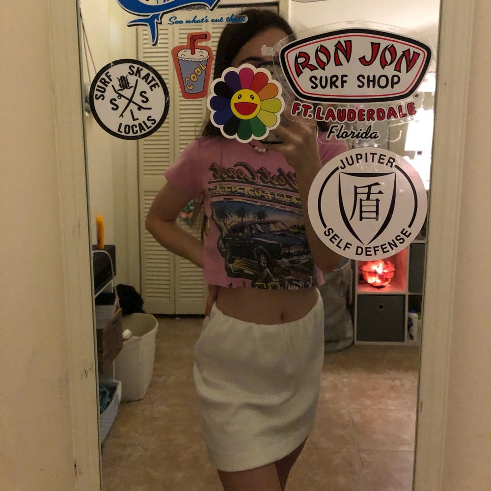 White skirt